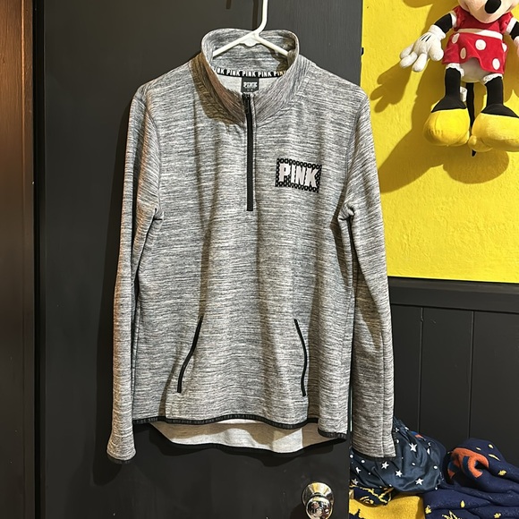 VS Pink quarter zip sz L - Picture 2 of 5
